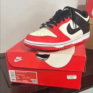 Nike Red Black Sneakers Classic Design